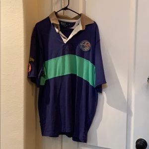 Polo RL heavy cotton short sleeve rugby shirt.